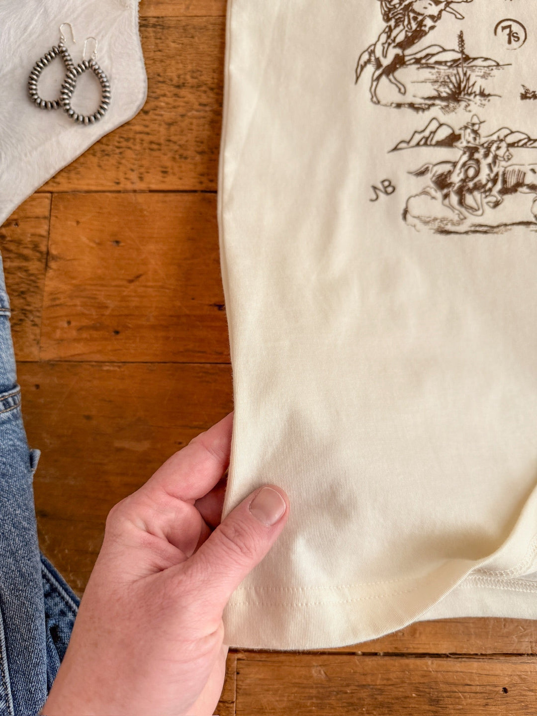 Western Toile Graphic Tee