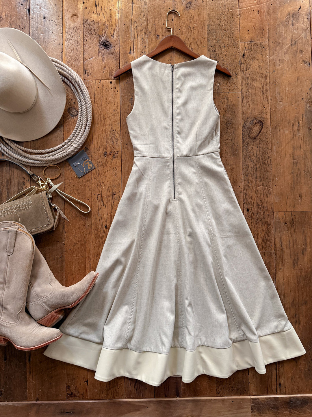 Westville Natural Sleeveless Dress