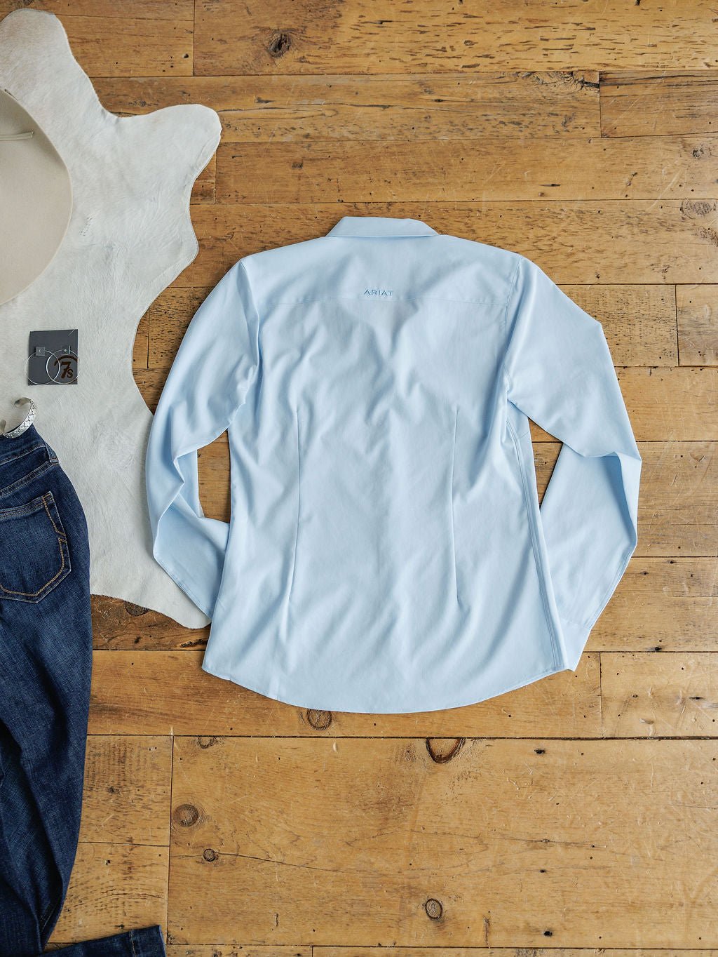 Wheaton Ariat Ice Blue Performance Shirt