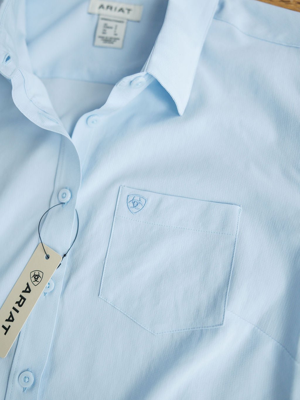 Wheaton Ariat Ice Blue Performance Shirt