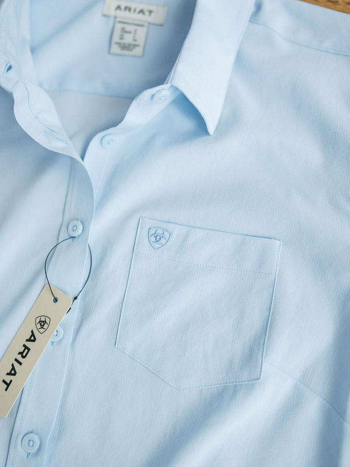 Wheaton Ariat Ice Blue Performance Shirt