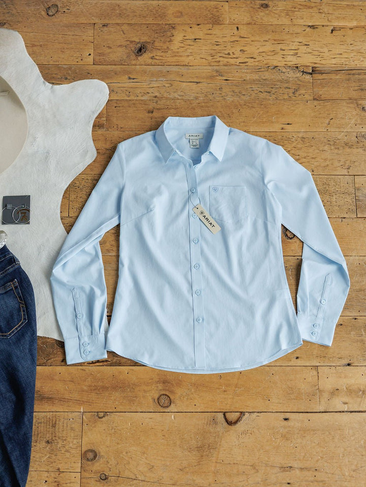 Wheaton Ariat Ice Blue Performance Shirt