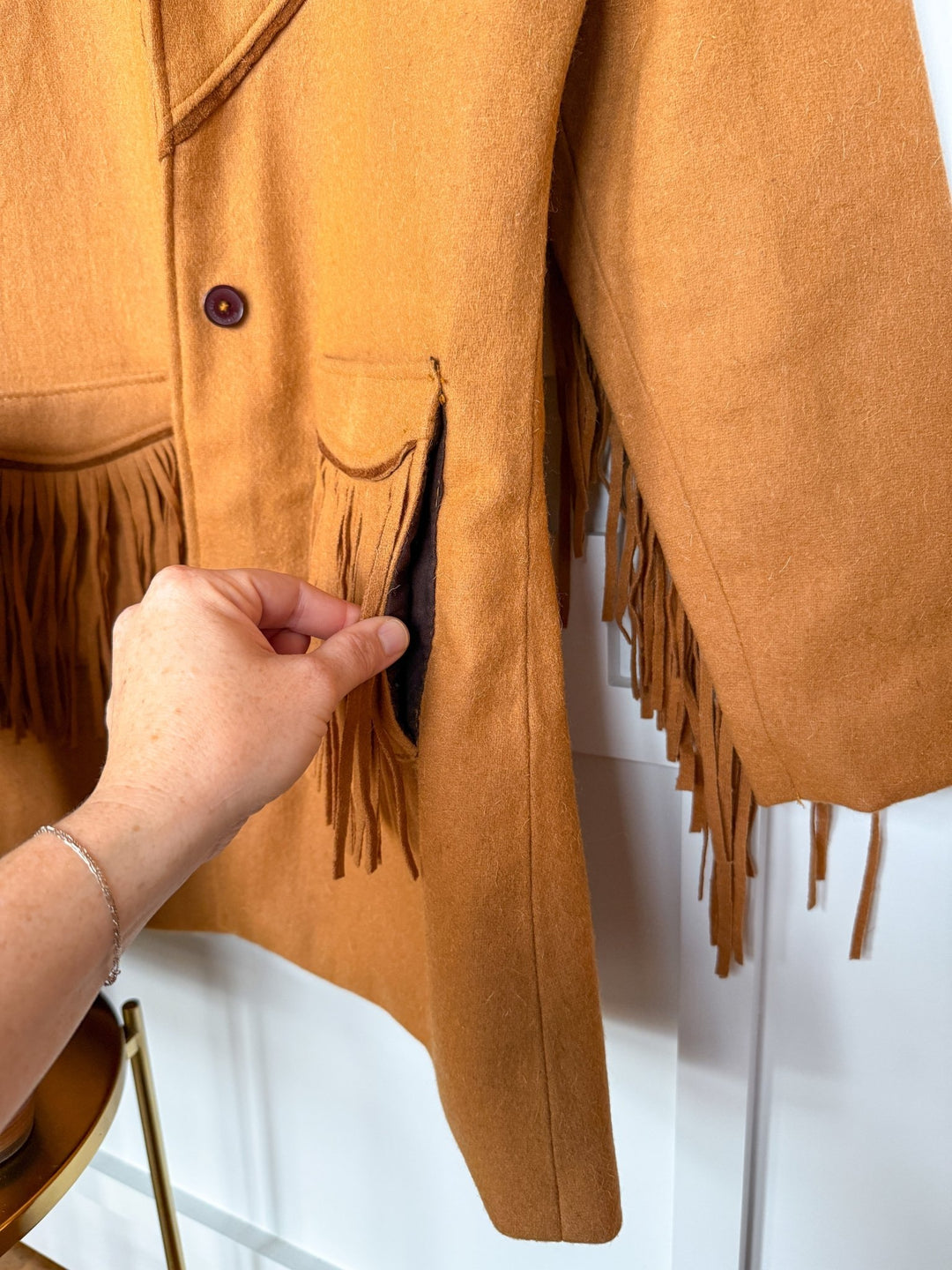 Winnetka Wool Fringe Jacket