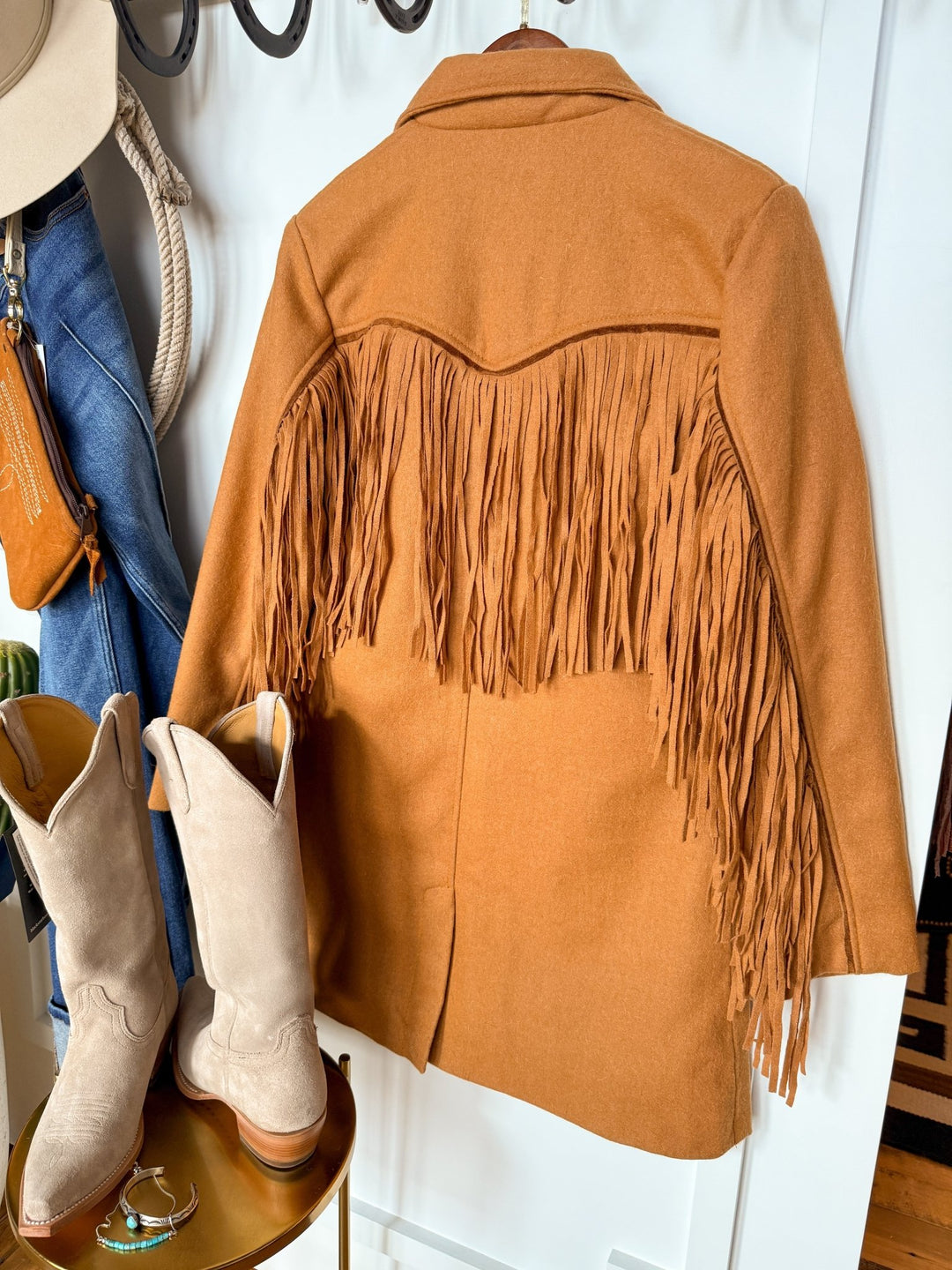 Winnetka Wool Fringe Jacket