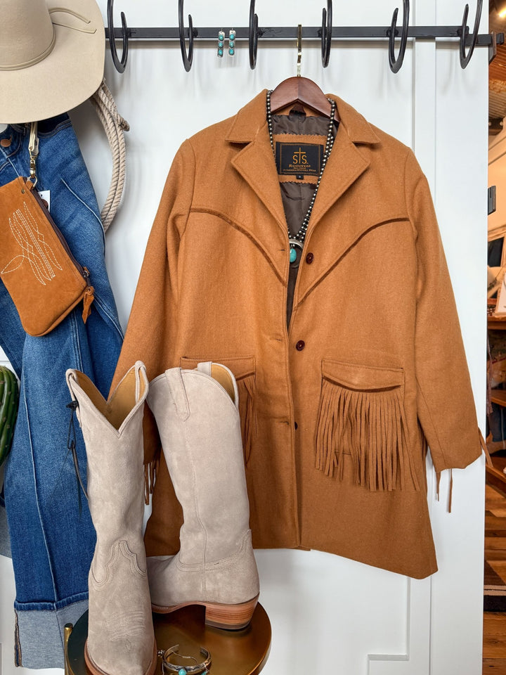 Winnetka Wool Fringe Jacket