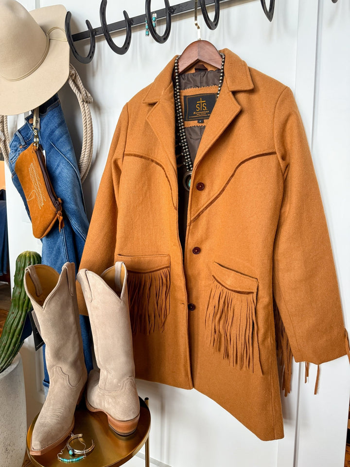 Winnetka Wool Fringe Jacket
