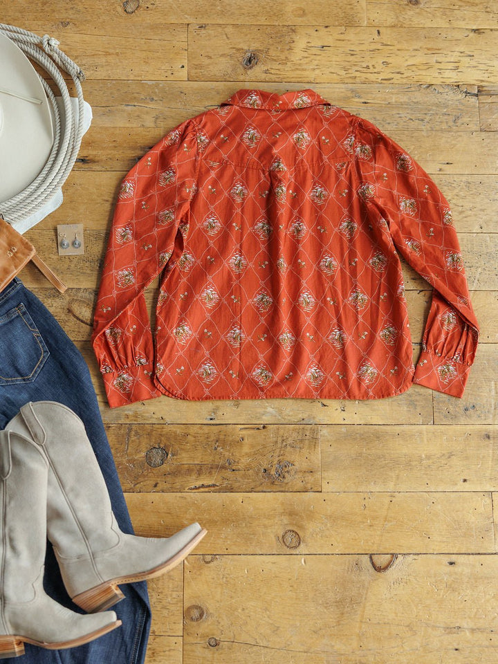 Winona Pendleton Western Button Up Top