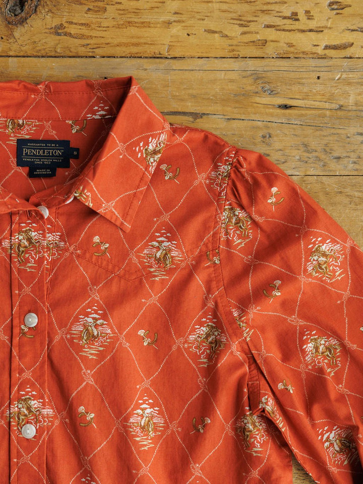 Winona Pendleton Western Button Up Top