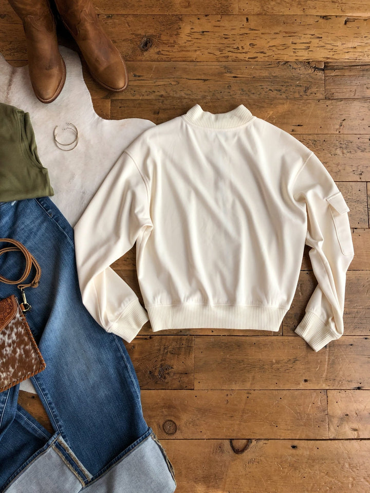 Wishek Cream Cargo Jacket