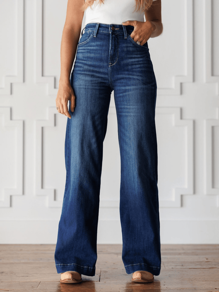 Yates High Rise Wide Leg Jean
