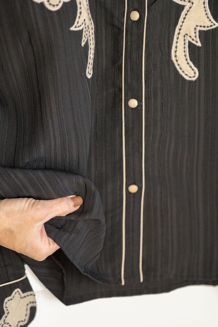Yuma Retro Button Up Top