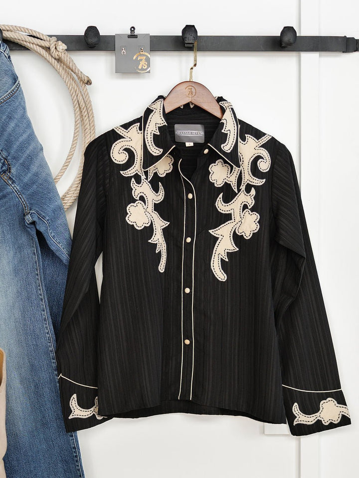 Yuma Retro Button Up Top