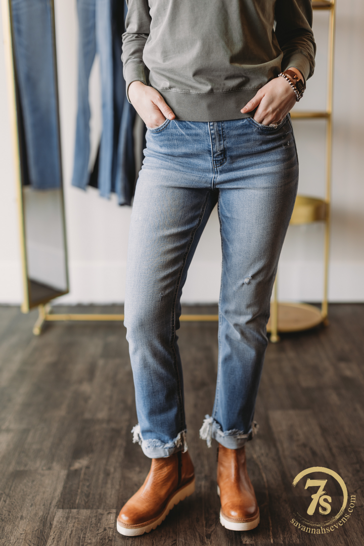 The Paycee High Rise Straight Crop Jean (final sale)