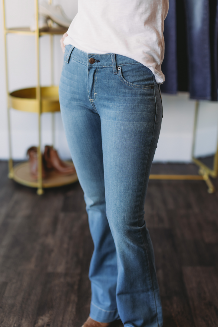 The Lola Mid Rise Slim Trouser Jean