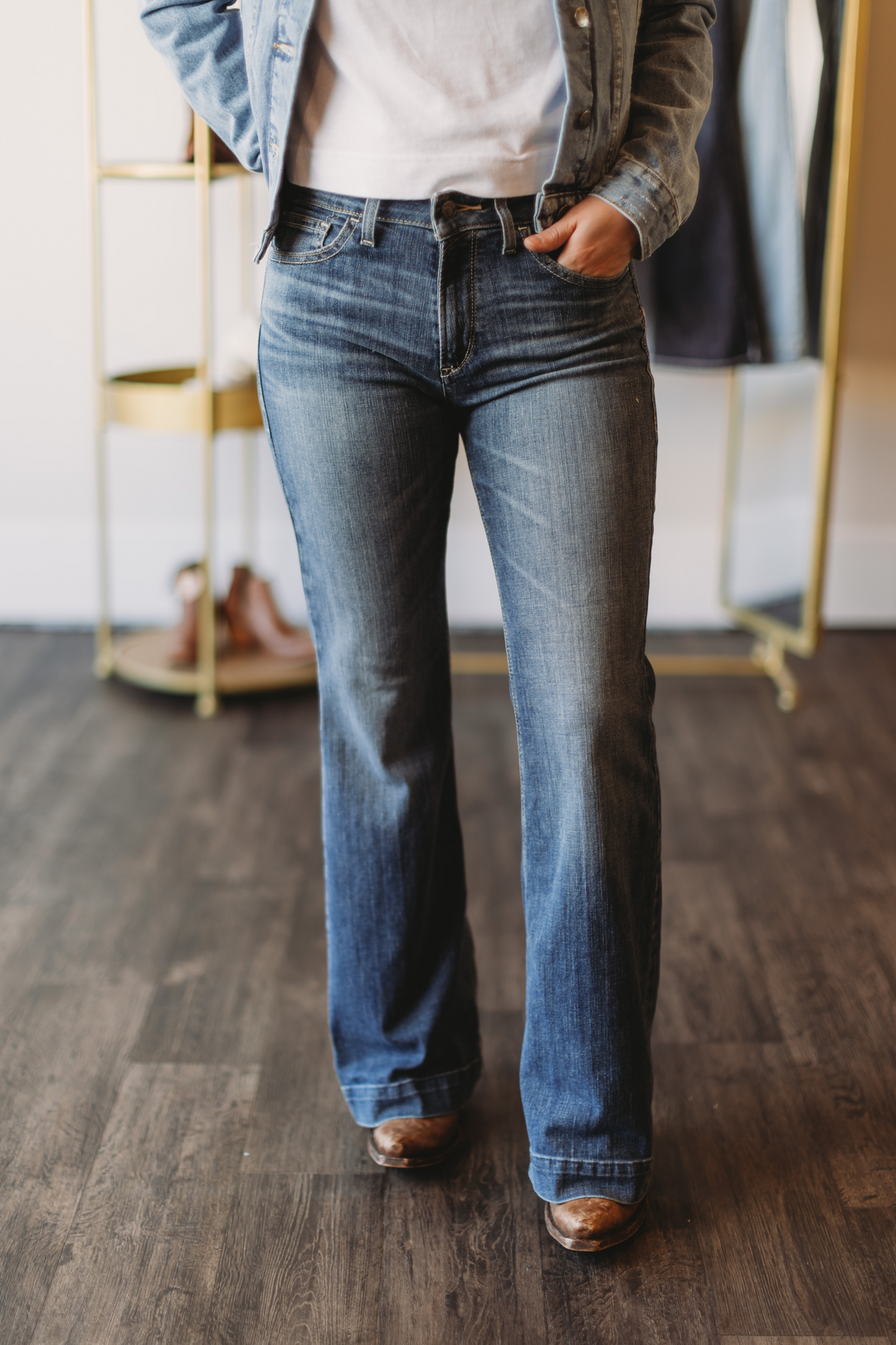 The Kollins High Rise Slim Trouser Jean