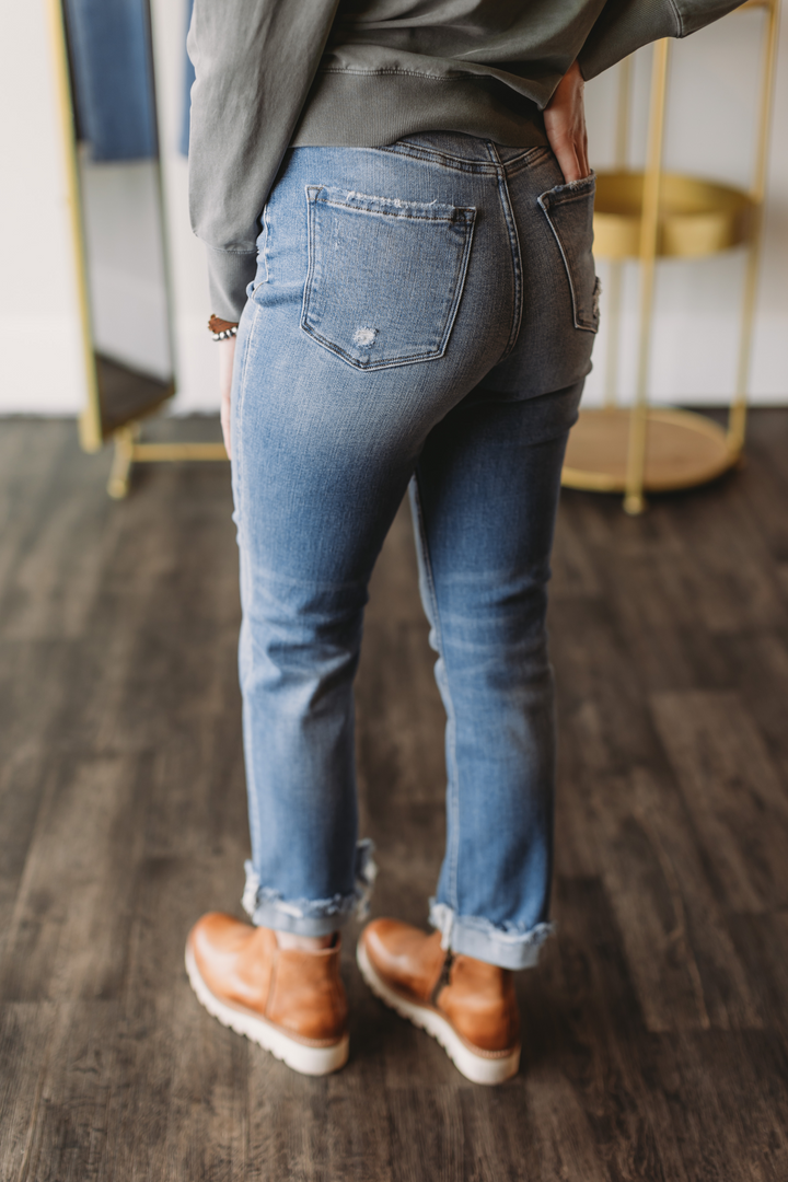 The Paycee High Rise Straight Crop Jean (final sale)