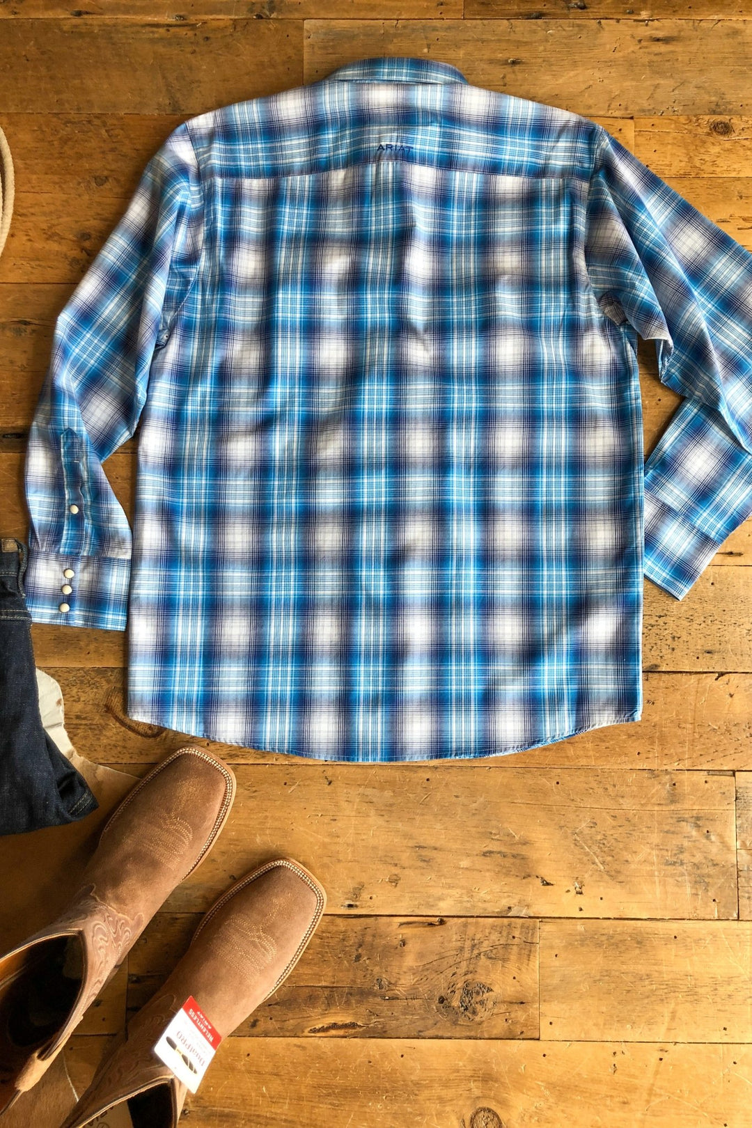 Bartlett Ariat Men's Plaid Pearl Snap