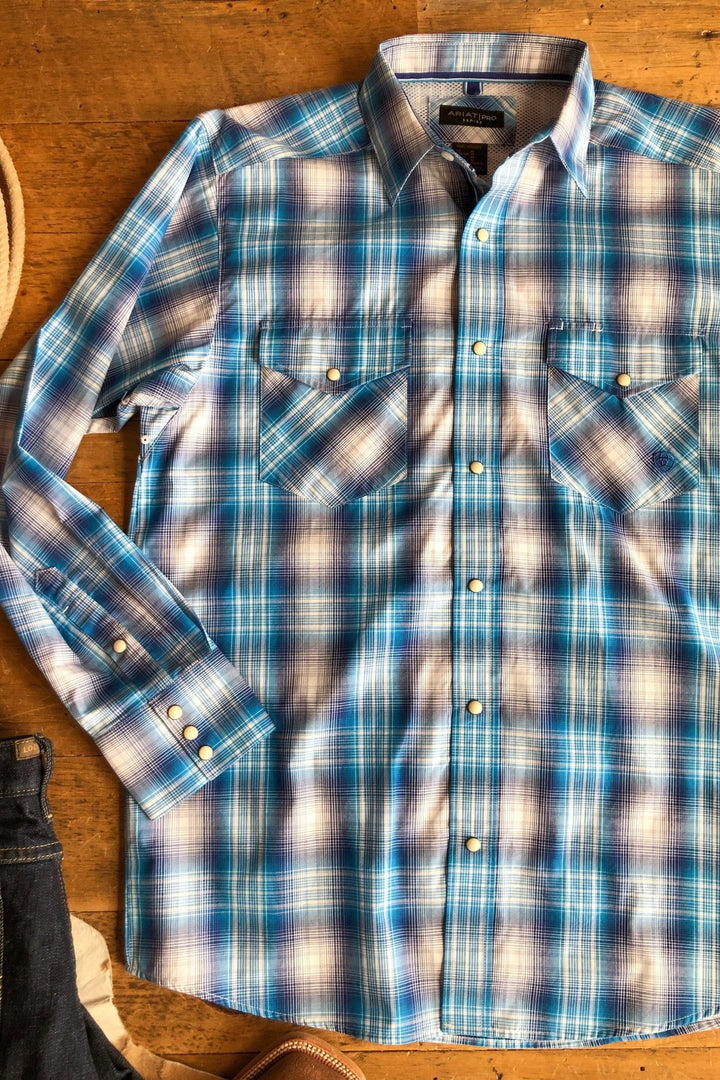 Bartlett Ariat Men's Plaid Pearl Snap
