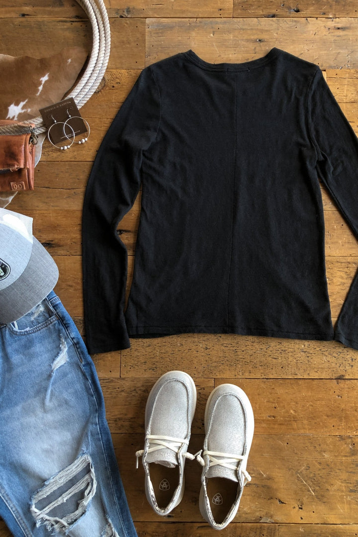 Bellville Black Slub Top