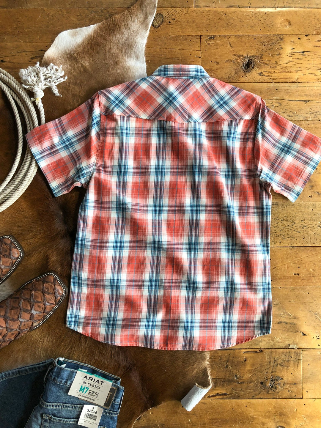 Cameron Ariat Men's Plaid Button Up