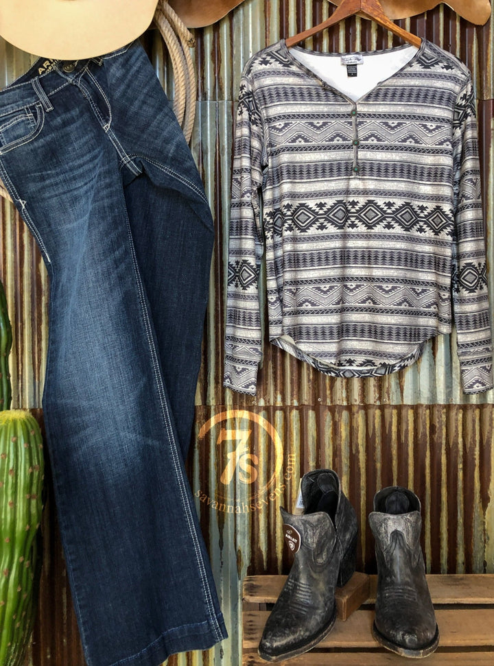 Cheyenne Southwest Henley Top