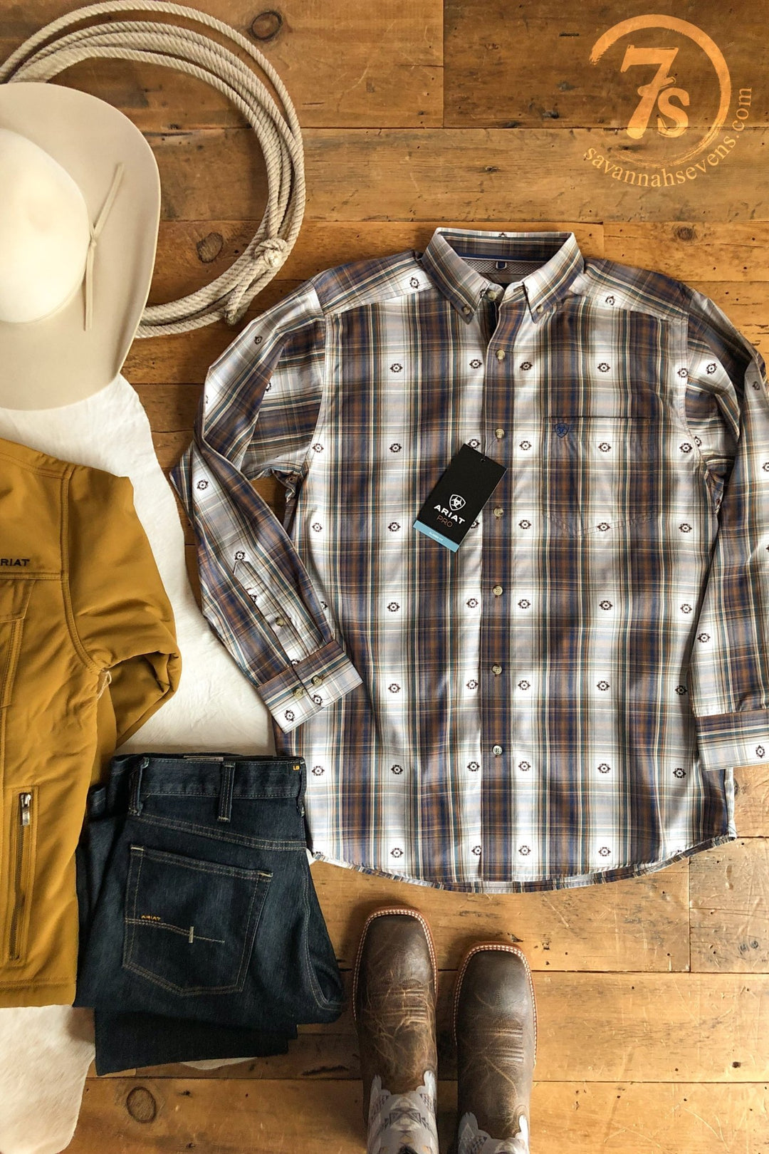 Felton Ariat Men's Plaid Button Up