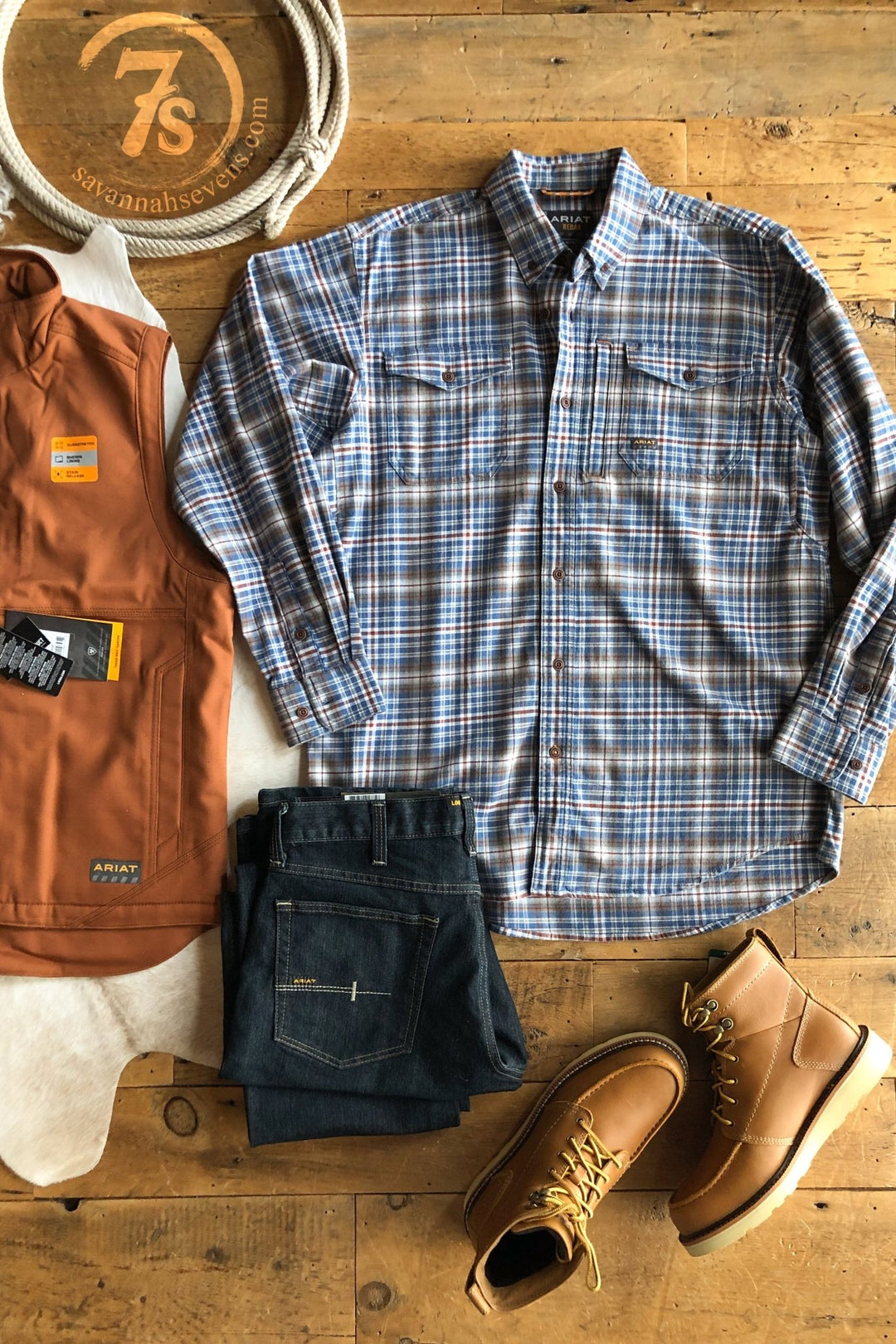 Fosston Ariat Men's Flannel Button Up