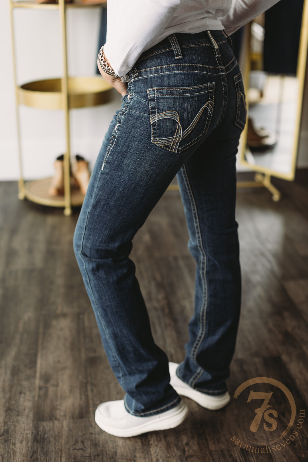 The Layton Mid Rise Straight Leg Jean