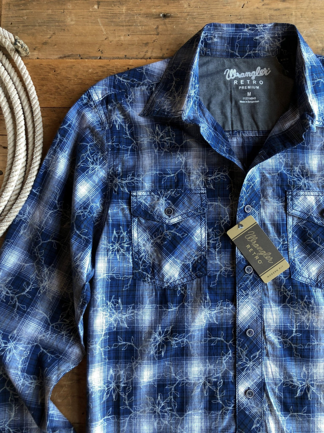 Ogden Wrangler Men's Plaid Button Up