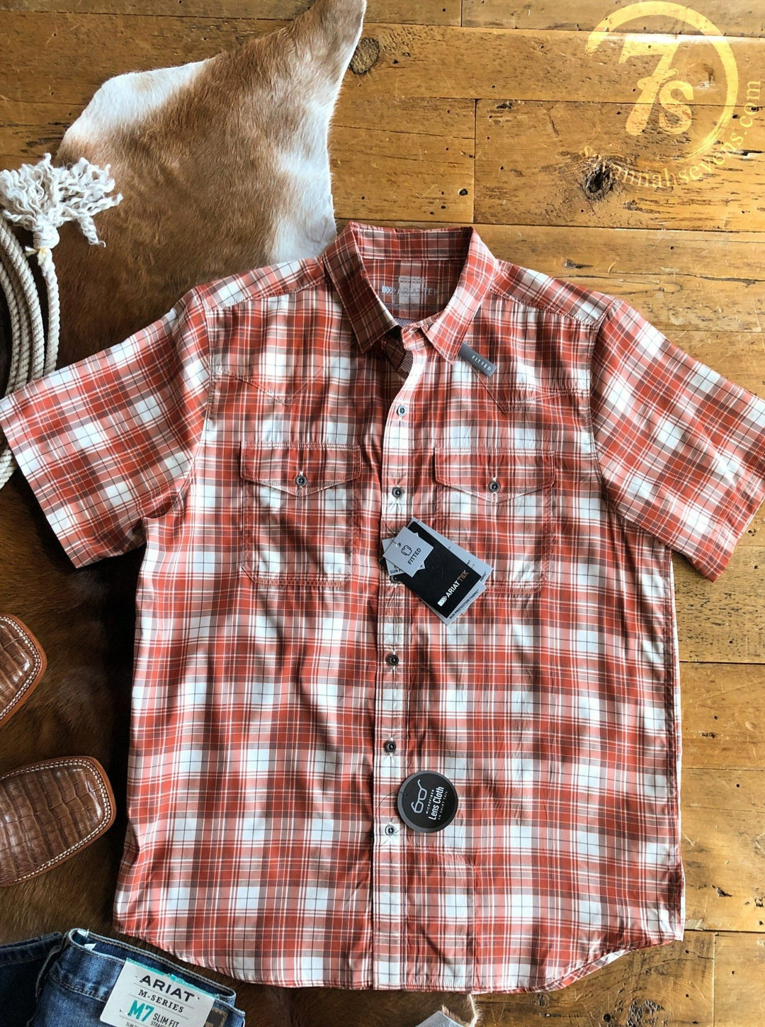 Quinton Ariat Men's Plaid Button Up