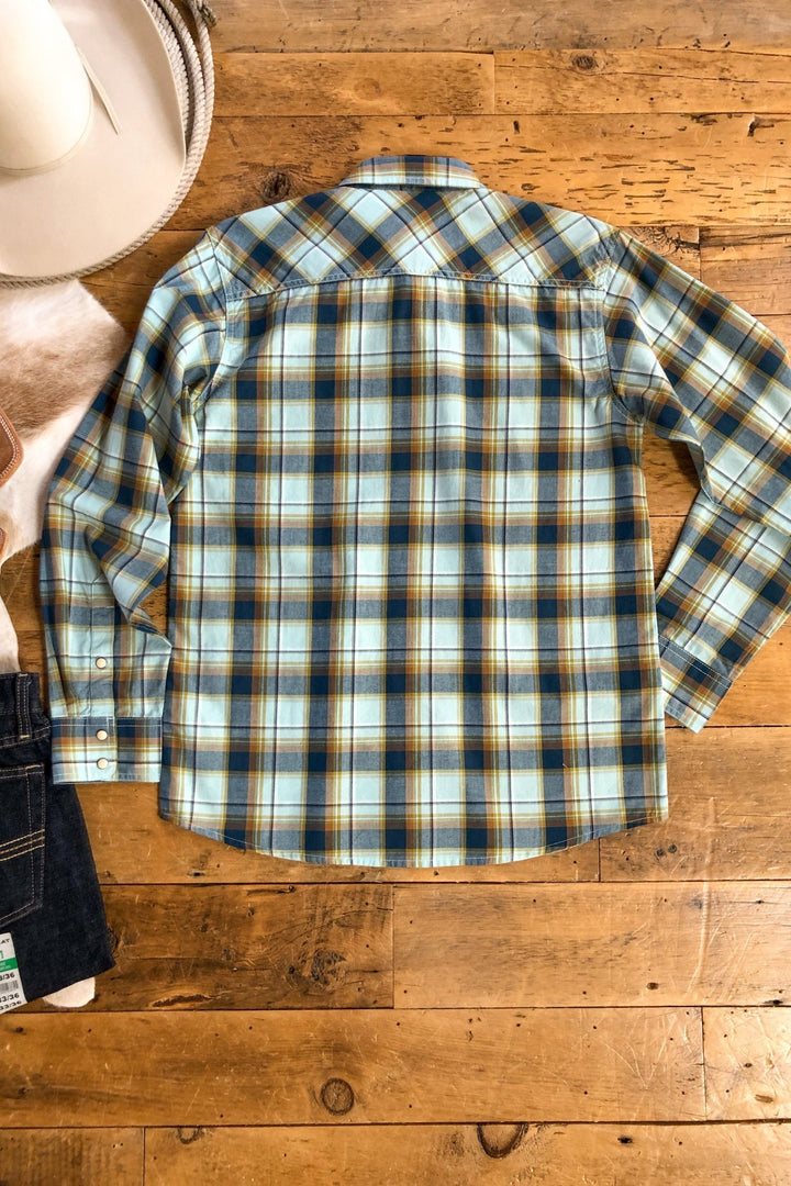 Ranger Ariat Men's Plaid Pearl Snap