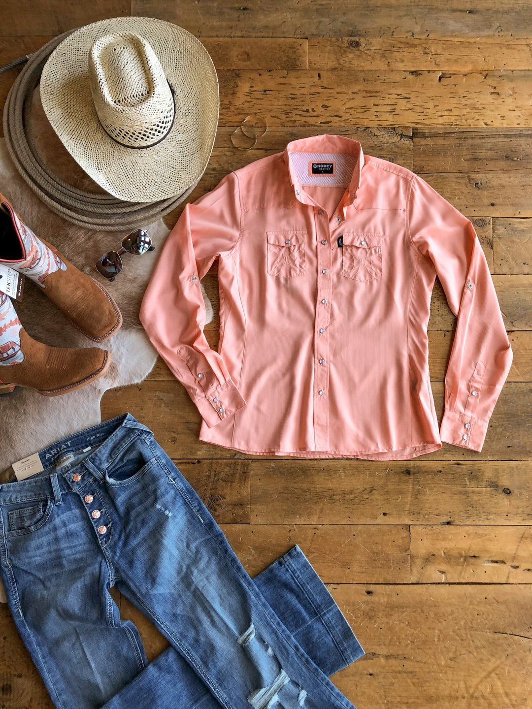 Springport Hooey Coral Performance Shirt