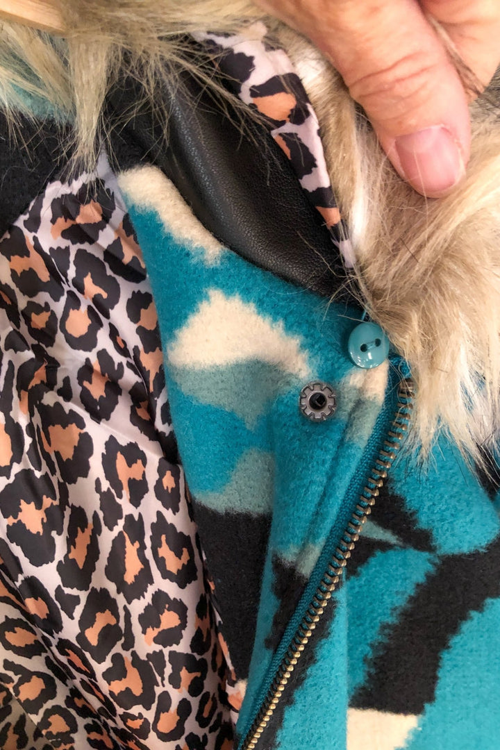 Naponee Southwest Fleece Coat