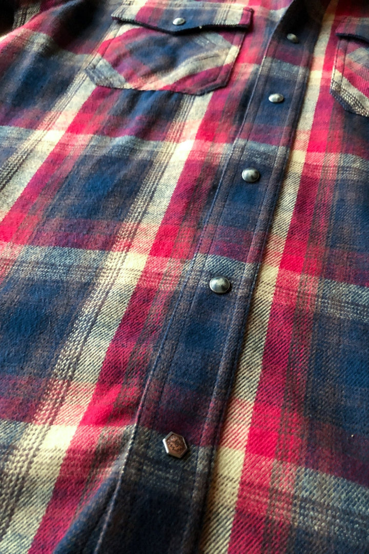 Tyro Ariat Men's Plaid Pearl Snap