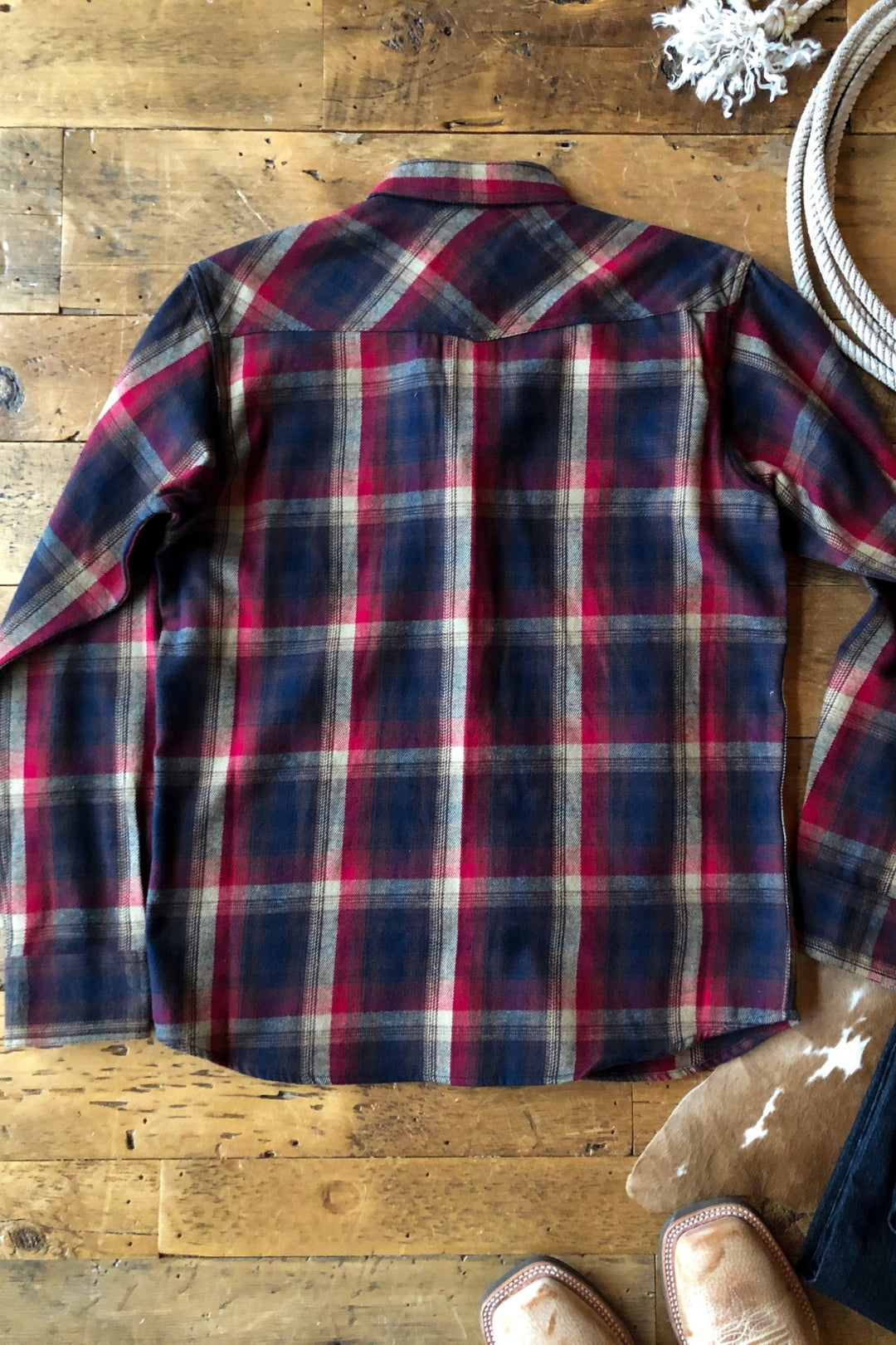 Tyro Ariat Men's Plaid Pearl Snap
